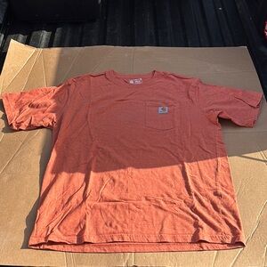 Carhartt Orange Short Sleeve Tee Casual Style